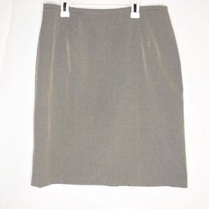 Michele New York Vtg 90’s Houndstooth Miniskirt Black White Sz 12 Lined